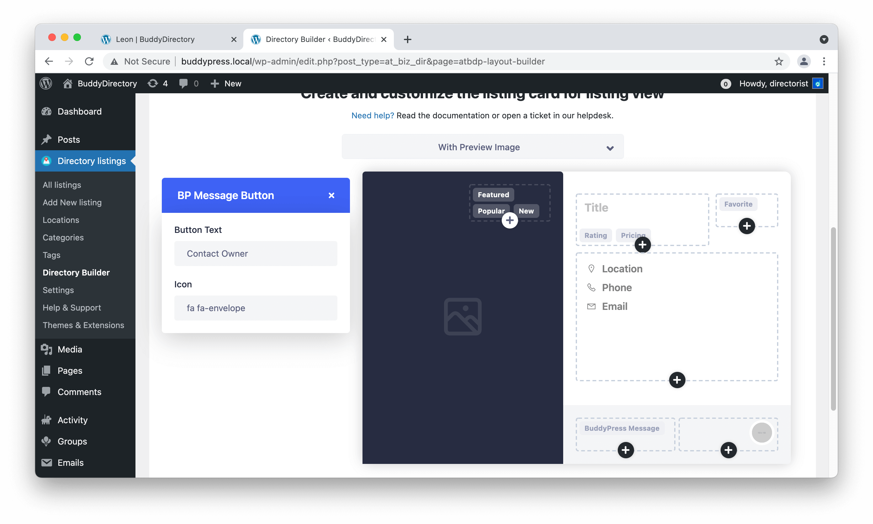 Directory listing website