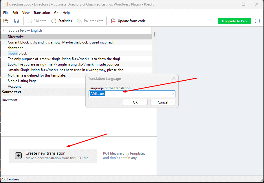 How To Set up poedit on directory Step 2