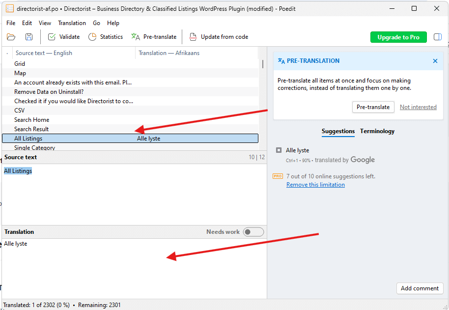 How To Set up poedit on directory Step 3