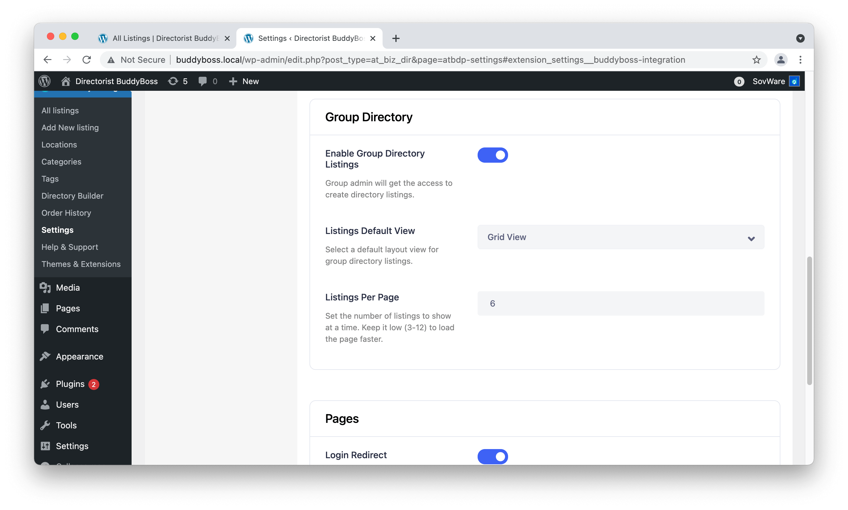 wordpress directory plugin