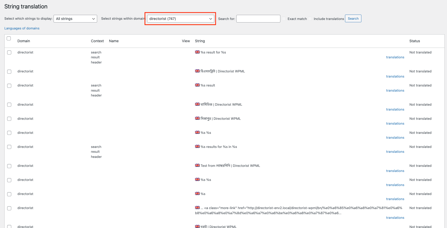 Directory listing website